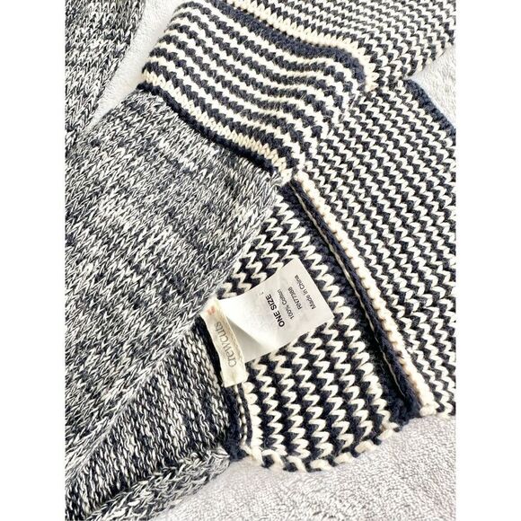 Crew cuts mixed print knit scarf - black, white, and grey - Picture 3 of 4